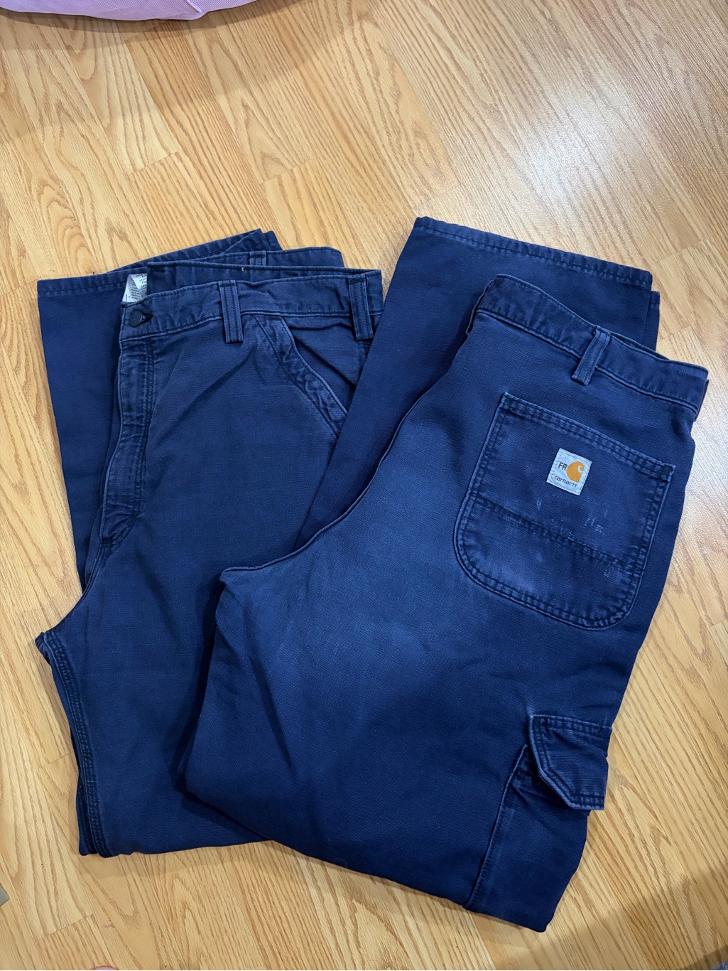 Carhartt Men’s Navy Fr Work Pants Bundle